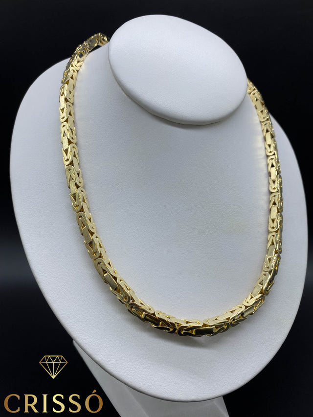 Cadena Bizantina 14K Sólida