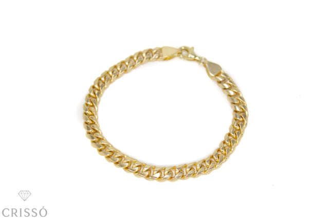 Pulso Barbado Oro 14K Sólido