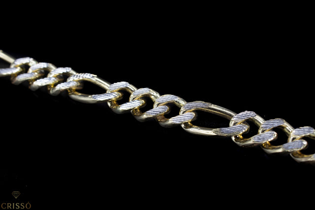 Cadena Tipo Cartier Diamantada 14K