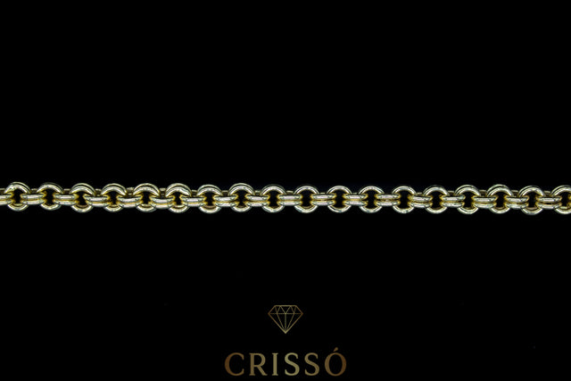 Cadena Círculos Doble 14K