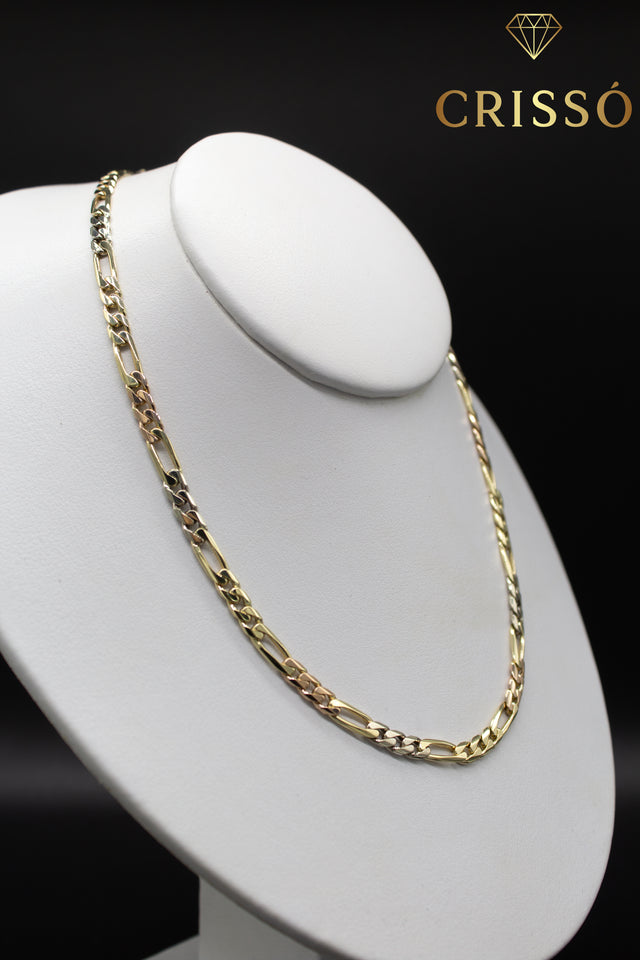 Cadena Tipo Cartier 14K Oro Florentino