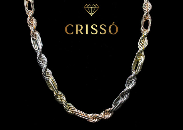 Torsal Figaro Sólido Oro Florentino 14K
