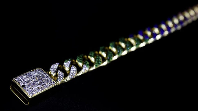 Pulso Multicolor Oro 14K con zirconias